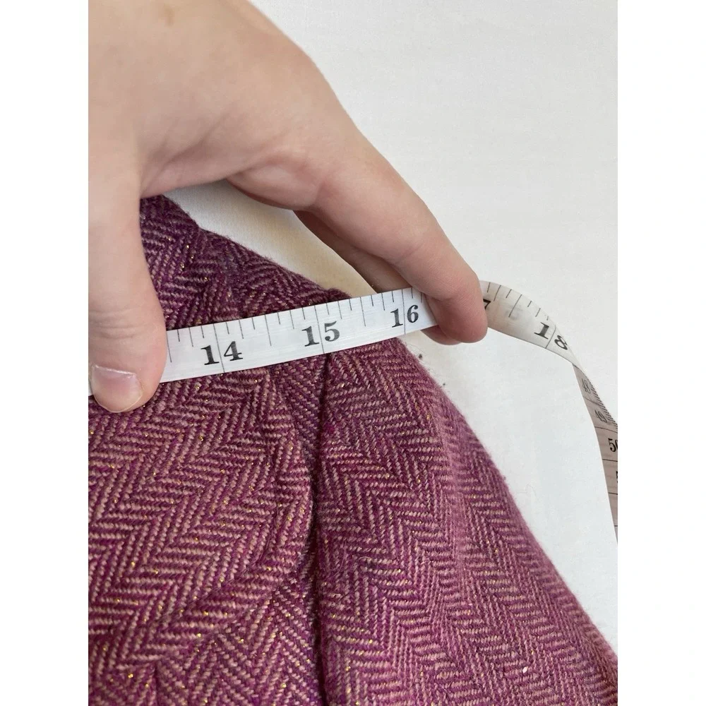 Vintage Stuff by Hilary Duff Girls Y2K Peacoat‎ Herringbone Wool Blend Jacket M